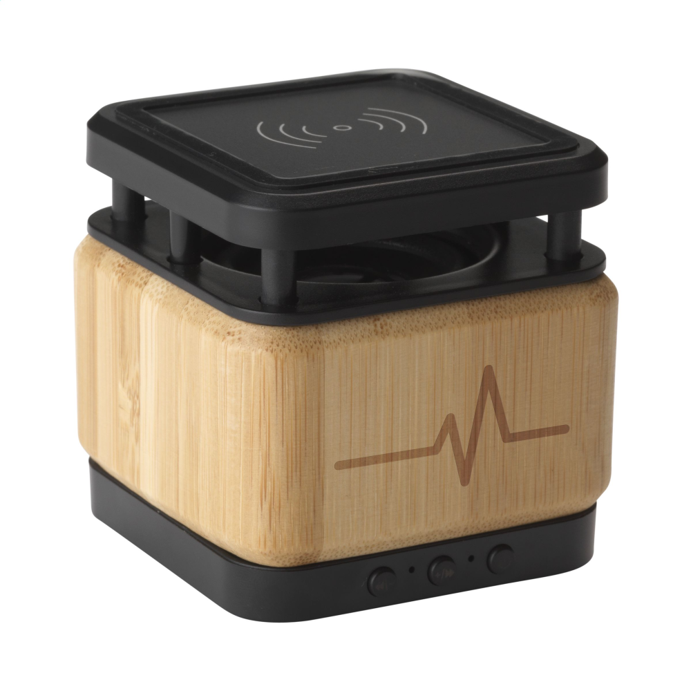 Bamboo Bluetooth Speaker and Wireless Charger - Hartpury