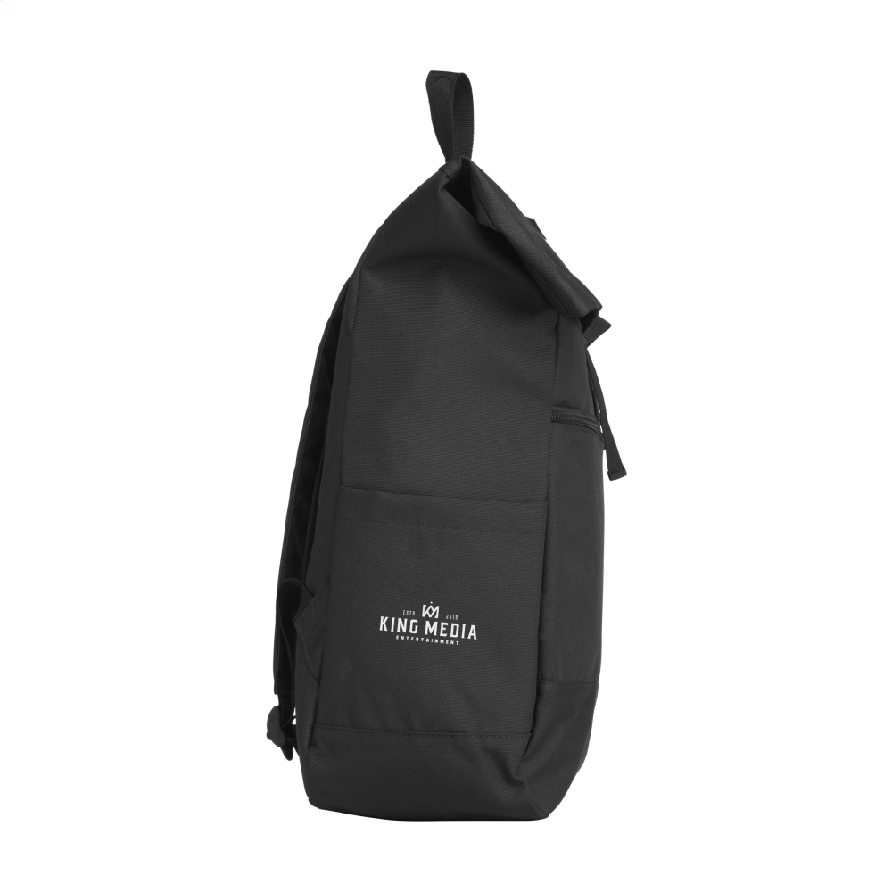Water-Resistant Roll-Top Backpack - London