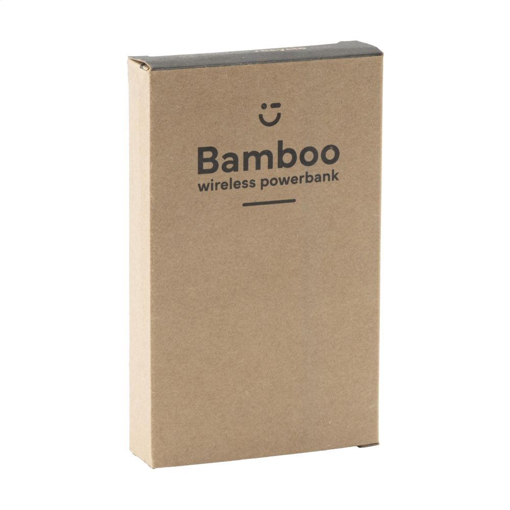 Bamboo Wireless Charging Power Bank - Greenwich