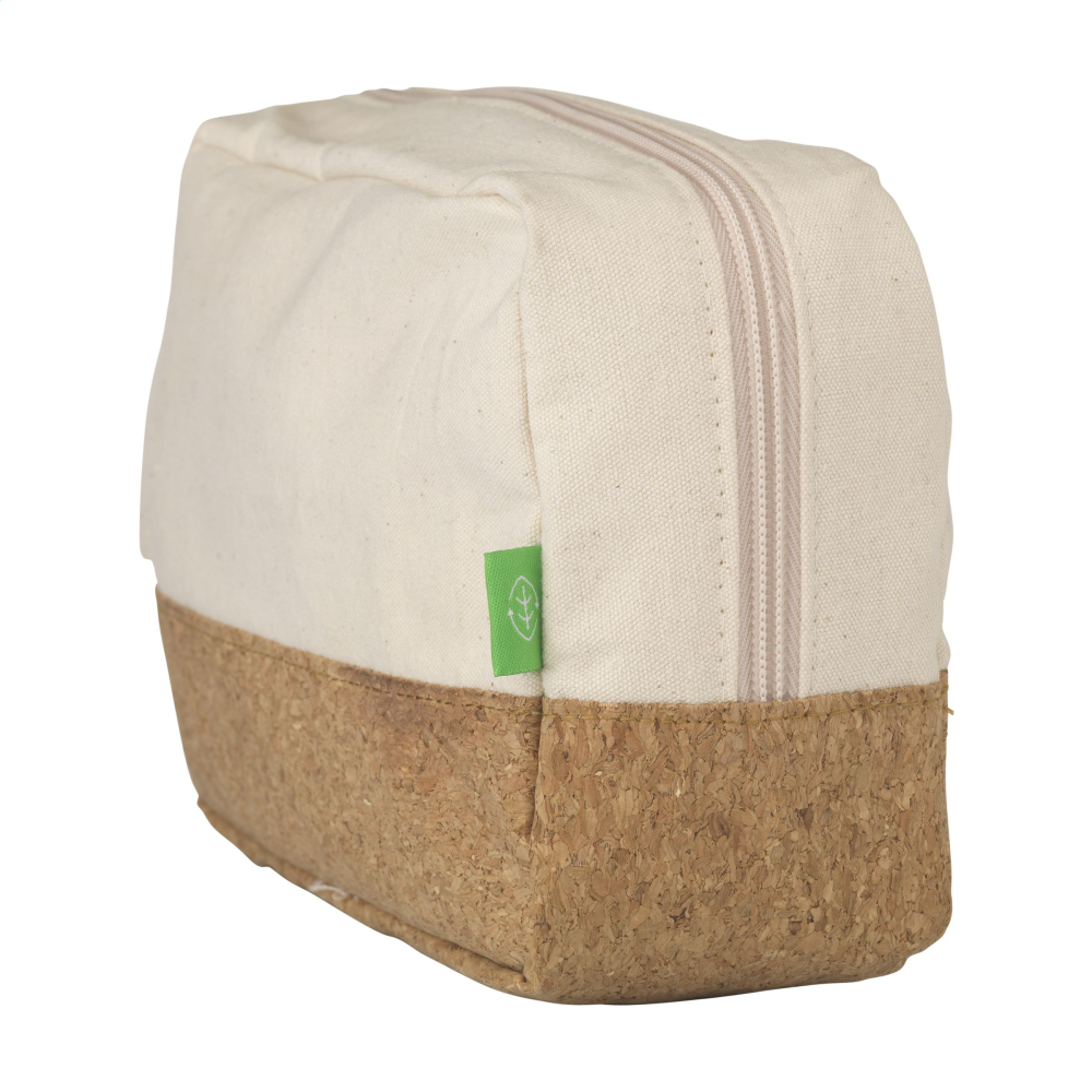 Organic Canvas and Cork Toiletry Bag - Oxford