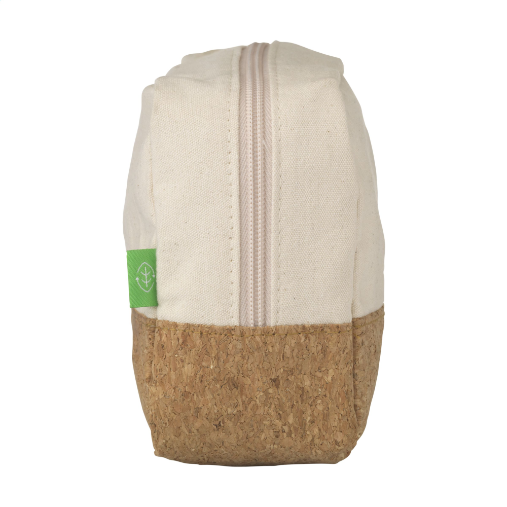 Organic Canvas and Cork Toiletry Bag - Oxford