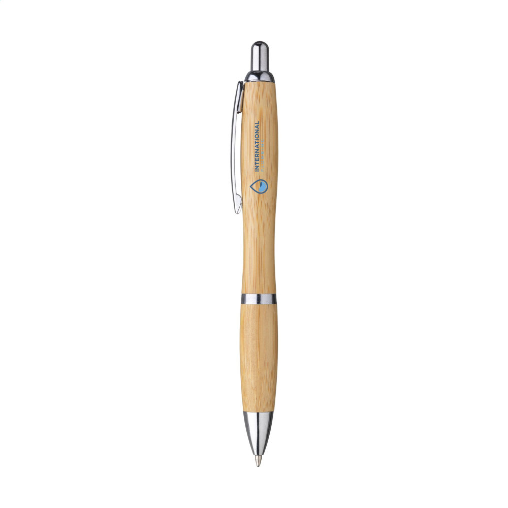 Eco-Friendly Bamboo Pen with Silver Accents - East Bergholt