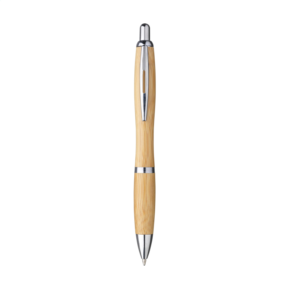 Eco-Friendly Bamboo Pen with Silver Accents - East Bergholt