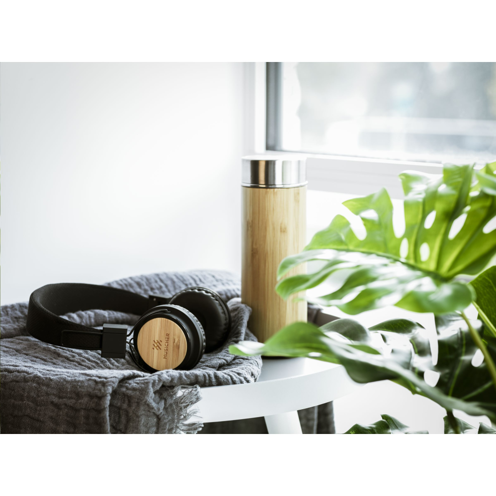 Eco-Friendly Bamboo Bluetooth Headphones - Newport