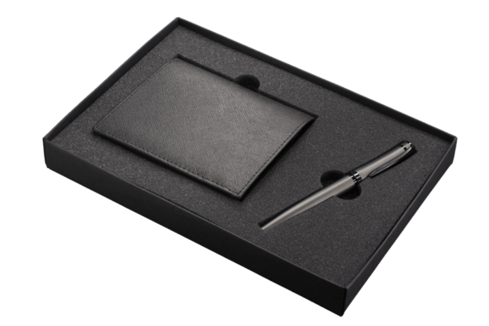 Personalized box with wallet and pen - Serpentine