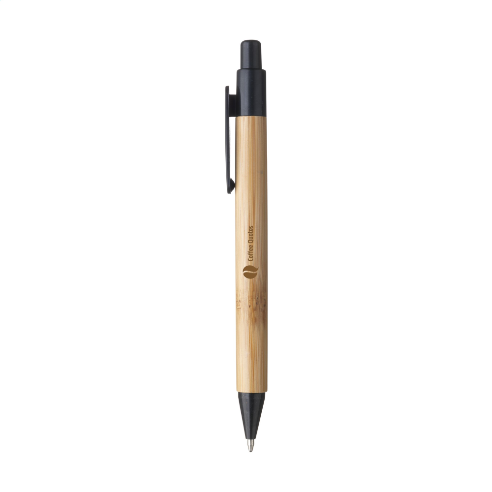 Kugelschreiber bedrucken ökologisch Bambus und Weizenstroh - Yukiko