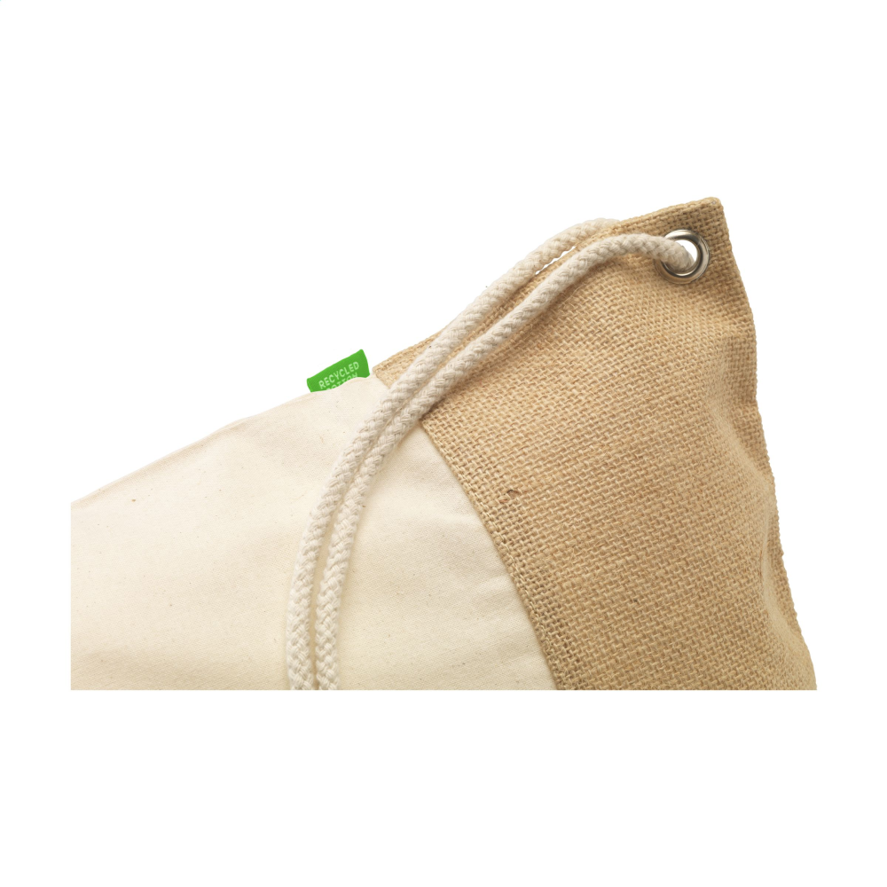 Eco-Friendly Organic Cotton and Jute Backpack - Portswood