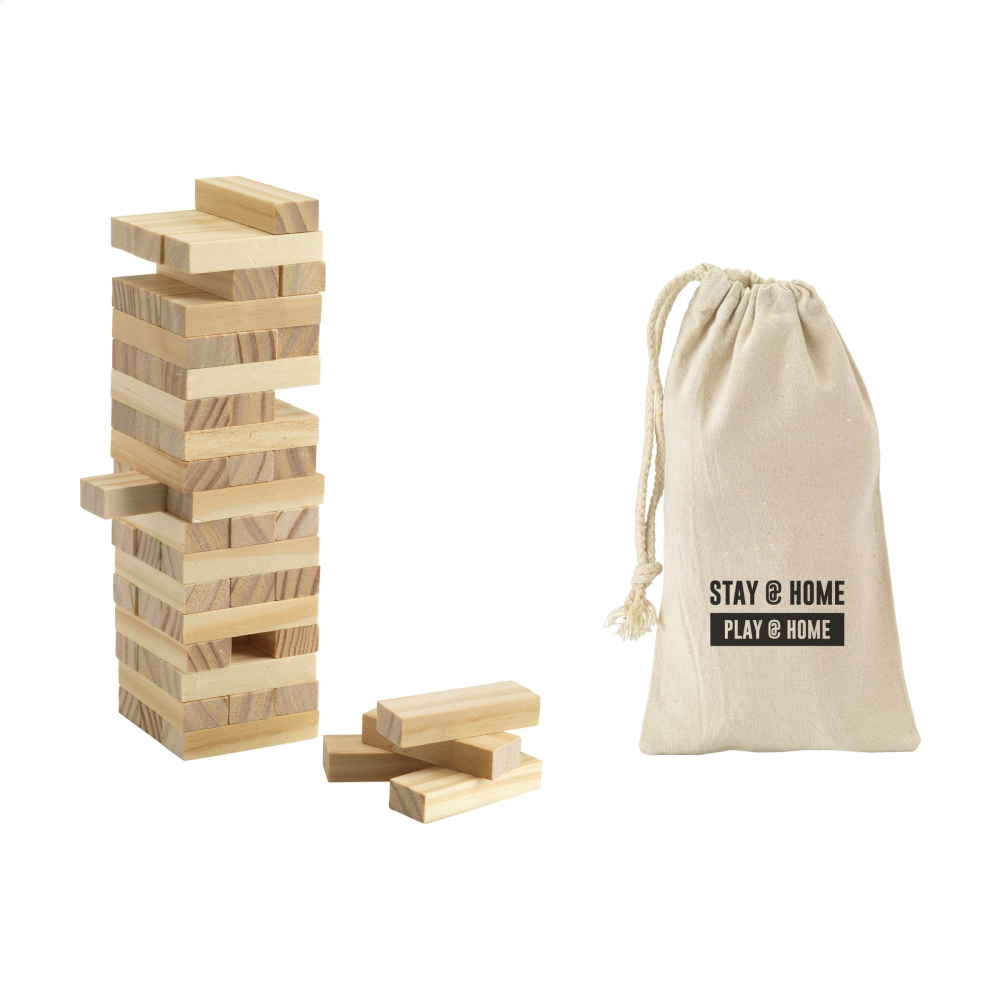 Wooden Stacking Tower Game - Southwold