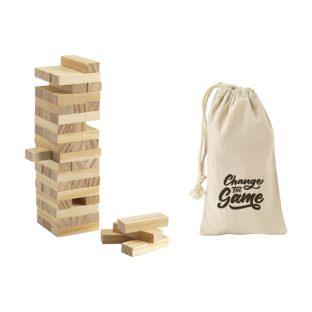 Wooden Stacking Tower Game - Southwold