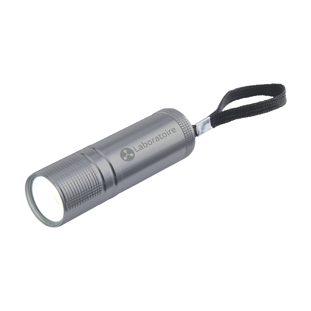 Lampe torche personnalisable en aluminium à LED : gravure laser