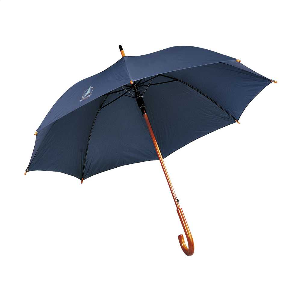 Regenschirm bedrucken mit Holzgriff 100 cm - Shunan