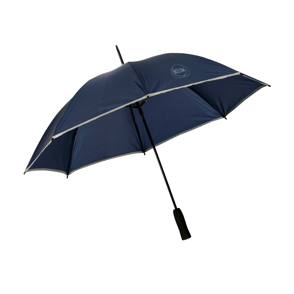 Regenschirm bedrucken sturmfest mit reflektierendem Rand 103 cm - Iwakuni