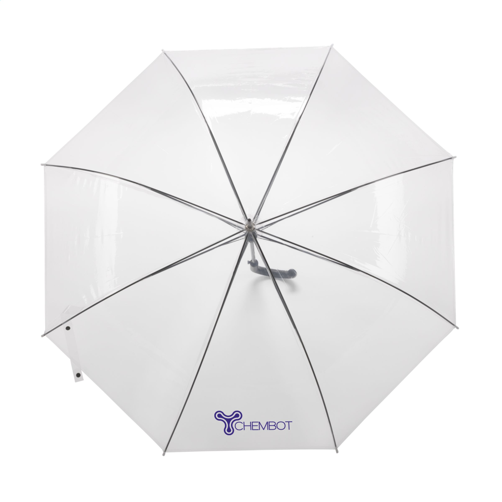 Parapluie personnalisé translucide avec ouverture automatique 99cm - Powell