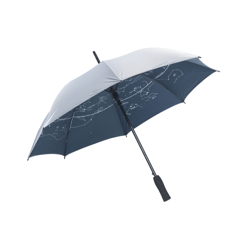 Parapluie personnalisé avec constellations à l'intérieur 103cm - Indigo
