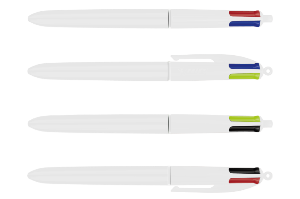Bolígrafo de cuatro colores con broche desmontable - Ejea de los Caballeros