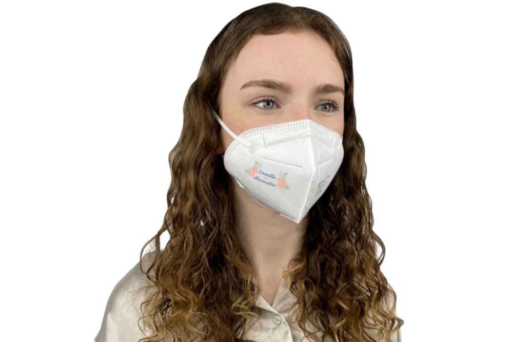 White FFP2 Safety Mask with Self-Filtering Feature - Bedford
