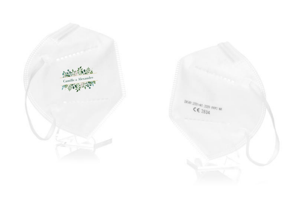 FFP2 Personalisierte Einweg-Hochzeitsmaske - Lanikai