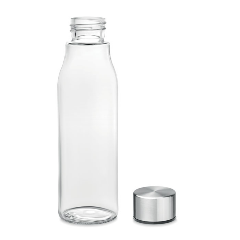 Stainless Steel Lid Glass Drinking Bottle - Johnson Fold