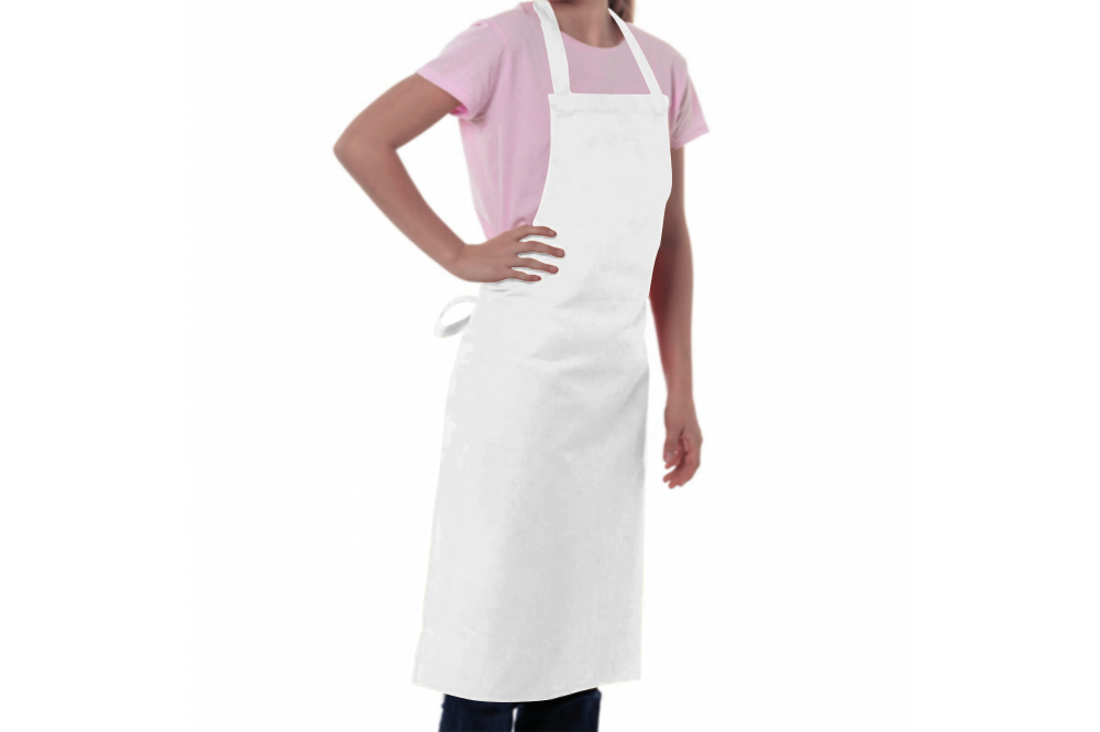 Tablier de cuisine enfant brodé en polyester et coton 205 g/m² 80x60cm - Kaya