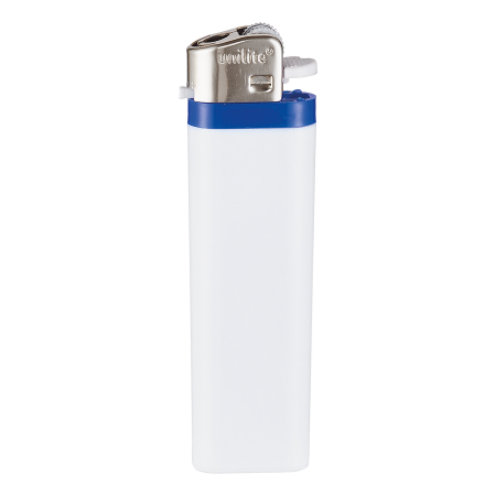 White Disposable Lighter with Coloured Border - Eythorne