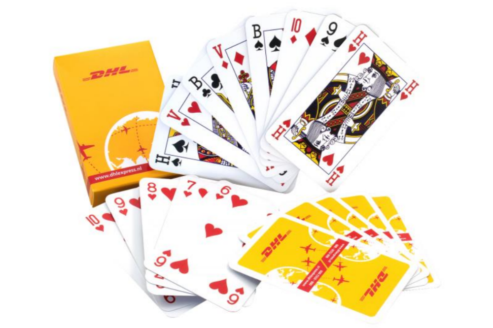 Customized deck of cards in a cardboard case - JCA01