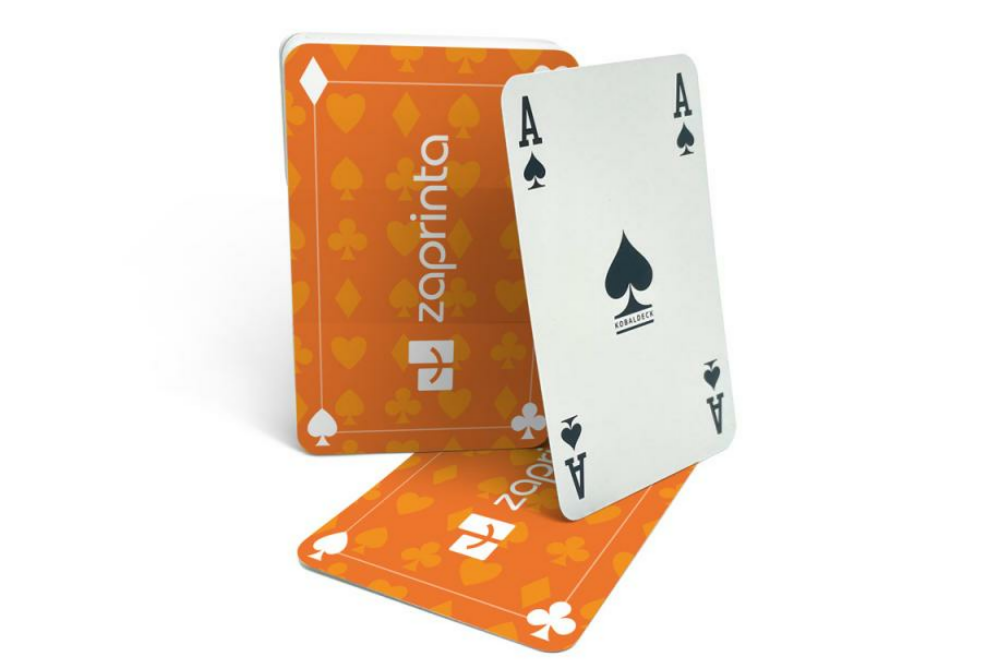 Customized deck of cards in cellophane packaging - JCA19