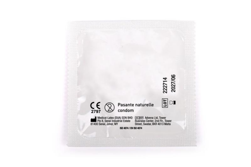 Kondom mit vollständig personalisierbarer Verpackung - PR02
