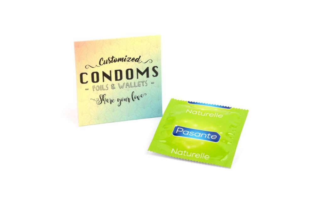 Preservativo personalizado Pasante® con funda personalizada - PR04