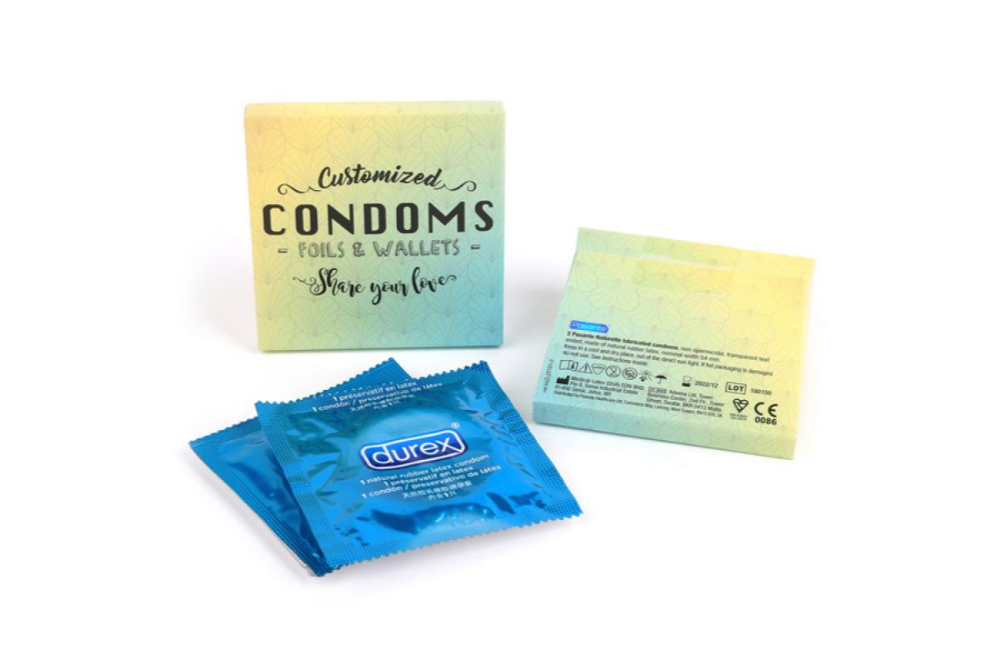 Duo von personalisierten Kondomen Durex® DuoBox - PR10