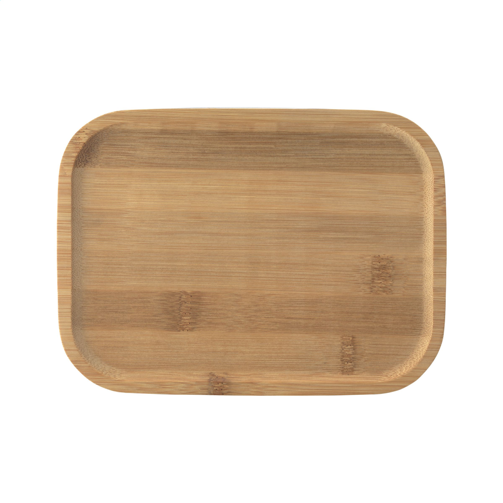 Caja de almuerzo de acero inoxidable con tapa de bambú - Ayala/Aiara