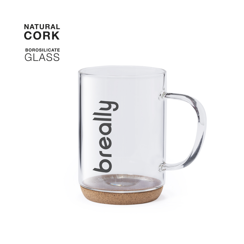 Nature Line Borosilicate Glass Cup with Cork Base - Letcombe Regis