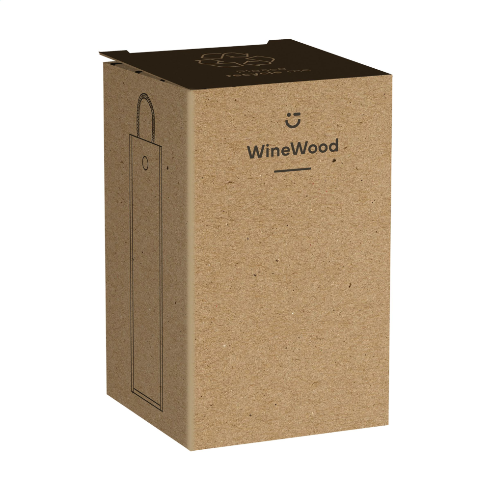 Boîte en bois personnalisable pour bouteille de vin