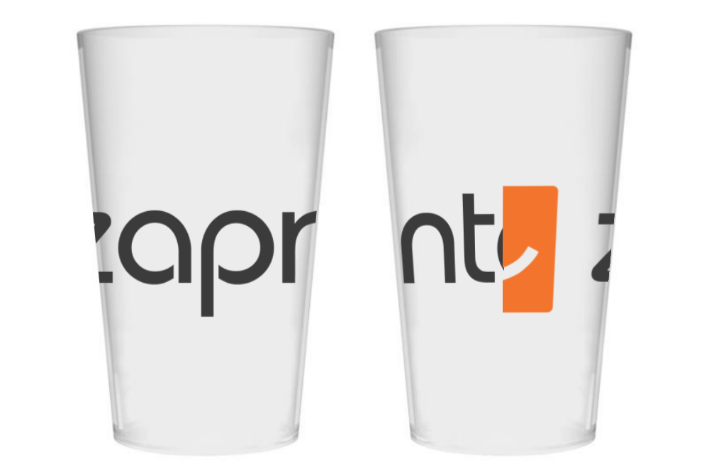 Personalised Translucent Reusable Plastic Cup with Digital Printing - Lichfield