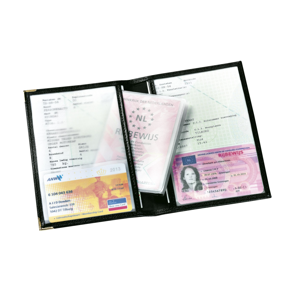 Imitation Leather Driving Licence and Document Wallet - Bere Regis