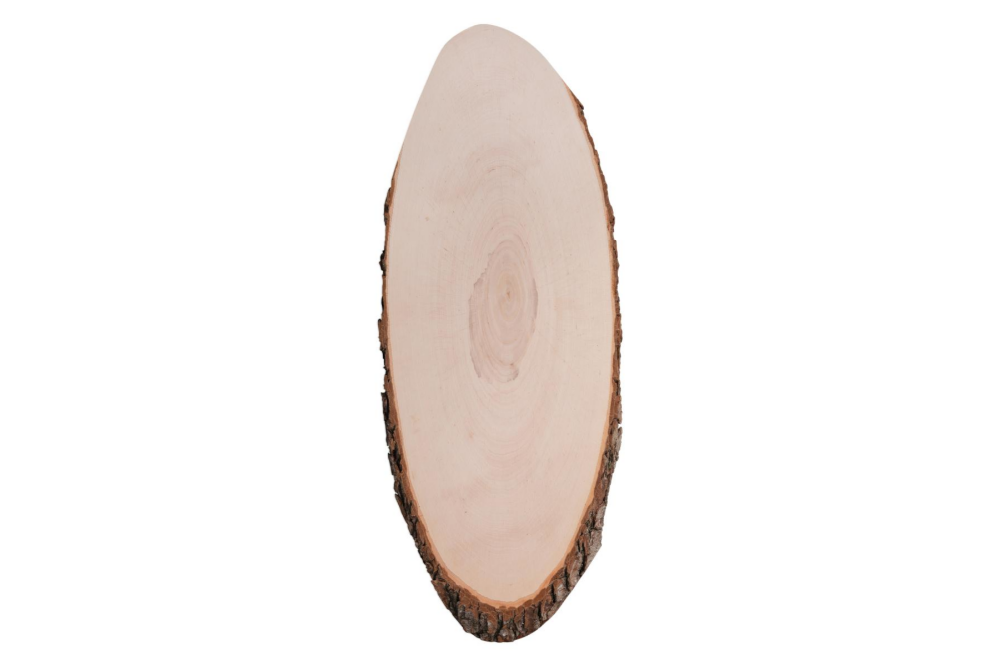Customized alder serving board with bark - Lysekil