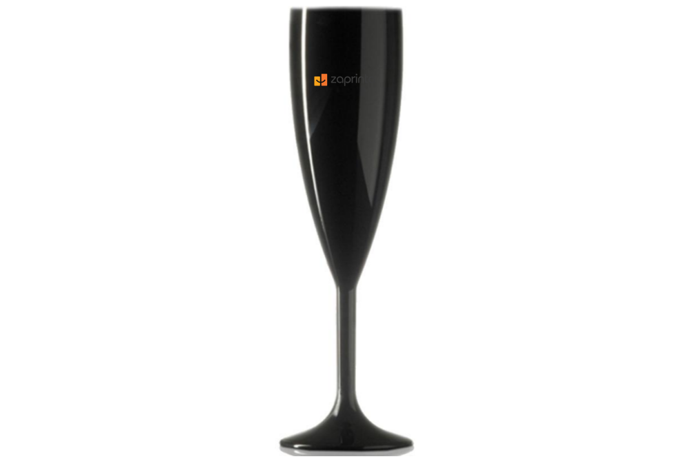 Flûte de champagne noire personnalisée (19 cl) - Sabrina