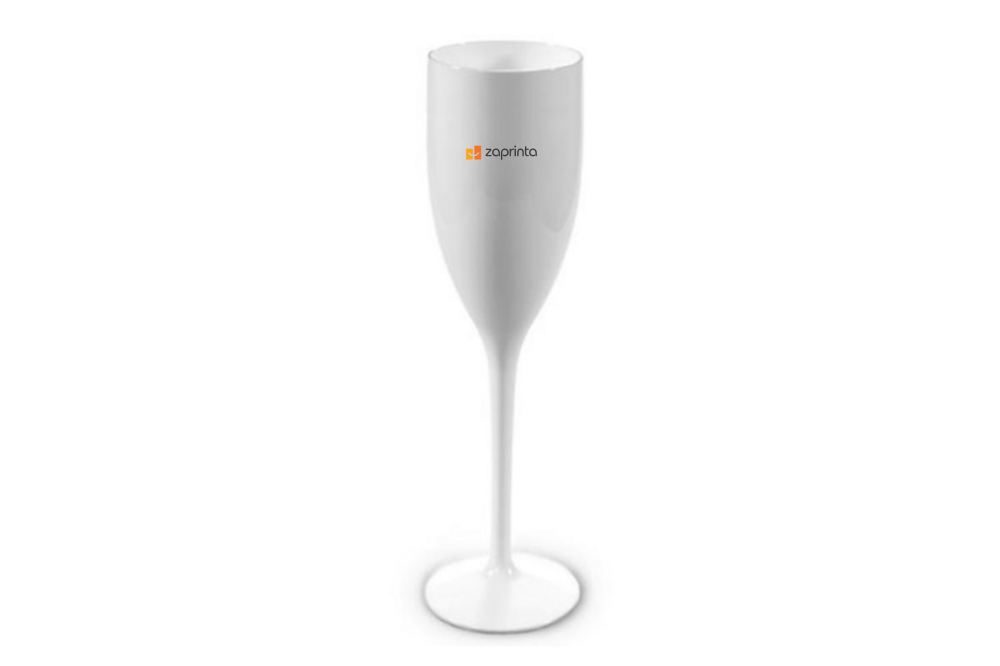 Customized white champagne glass (12 cl) - Julie