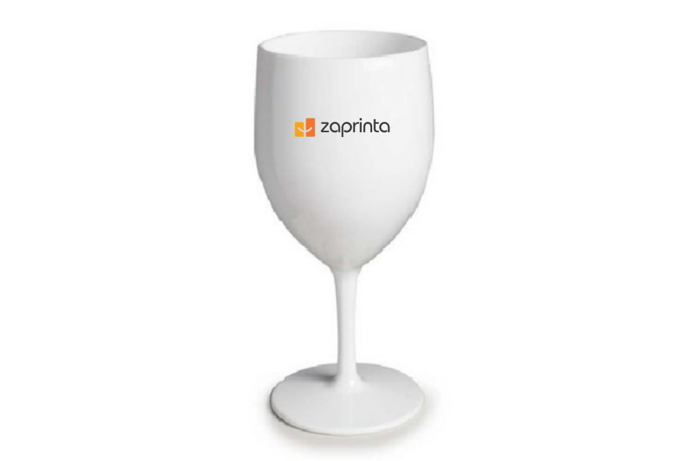 Weinglas mit Stiel weiß personalisiert - Schala
