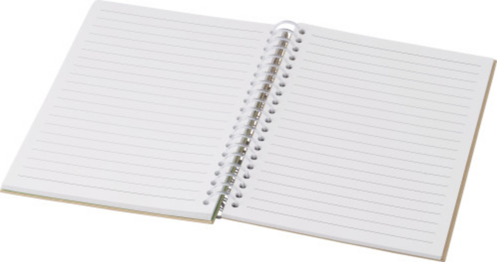 Cuaderno forrado con encuadernación de alambre de papel de piedra - Tona