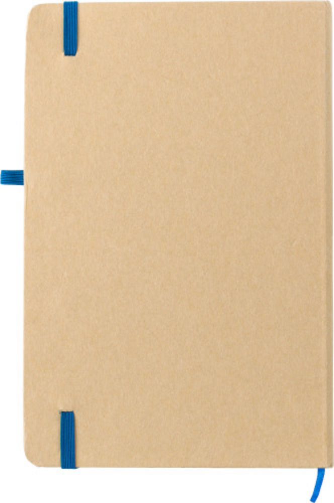 Quaderno A5 a righe in carta di pietra con banda elastica e asola per penna - Valsolda