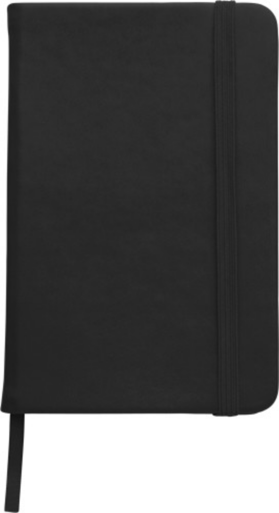 PU Leather A6 Notebook with Ribbon Marker and Elastic Band - Broadstairs