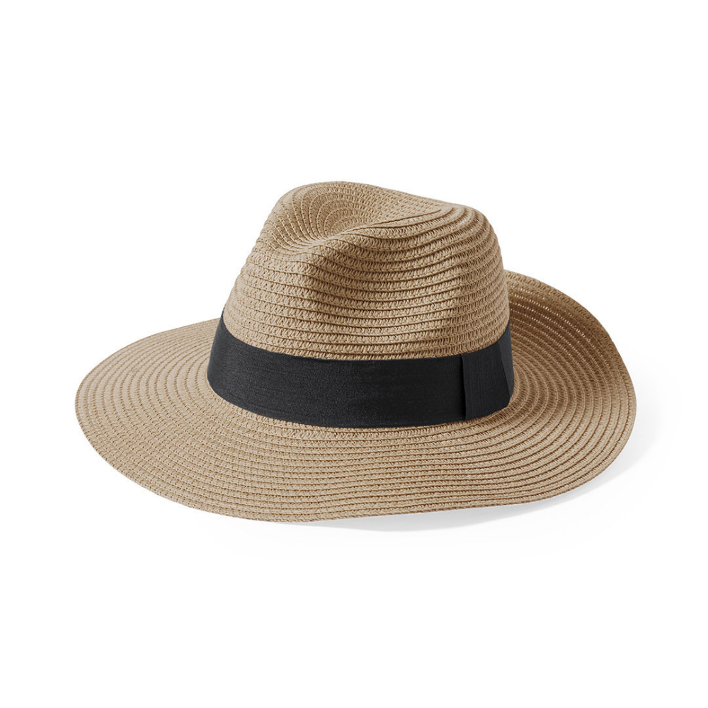 Adjustable Wide-Brimmed Synthetic Hat - Mapledurham