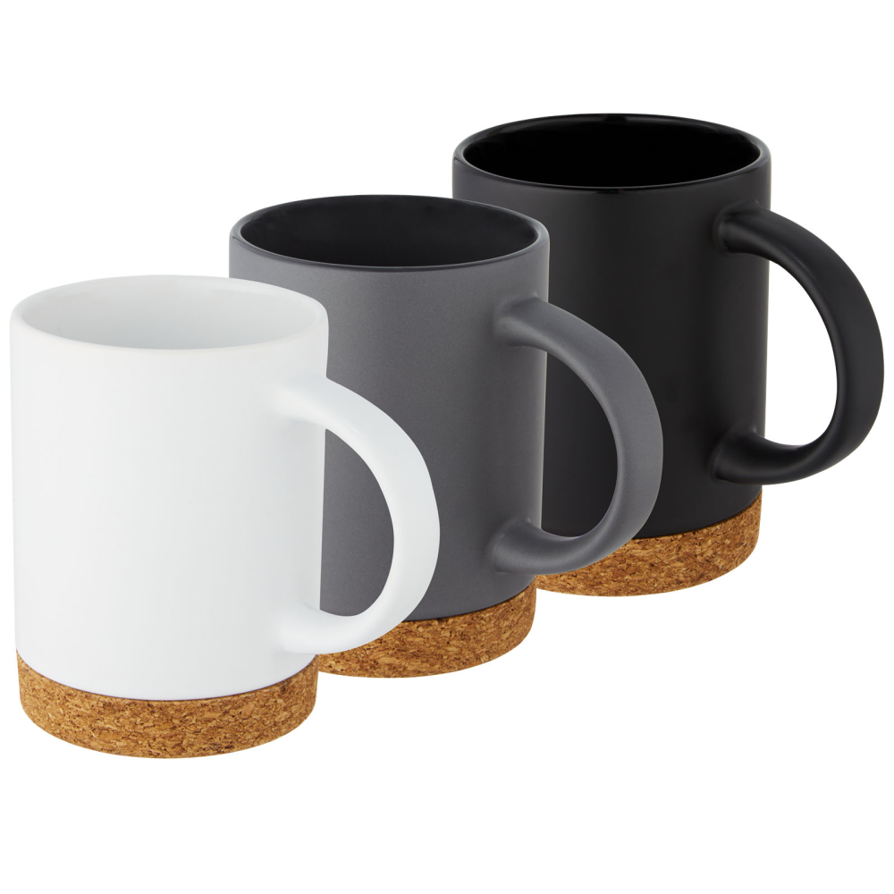 Contemporary Ceramic Mug with Cork Base - Bloxwich