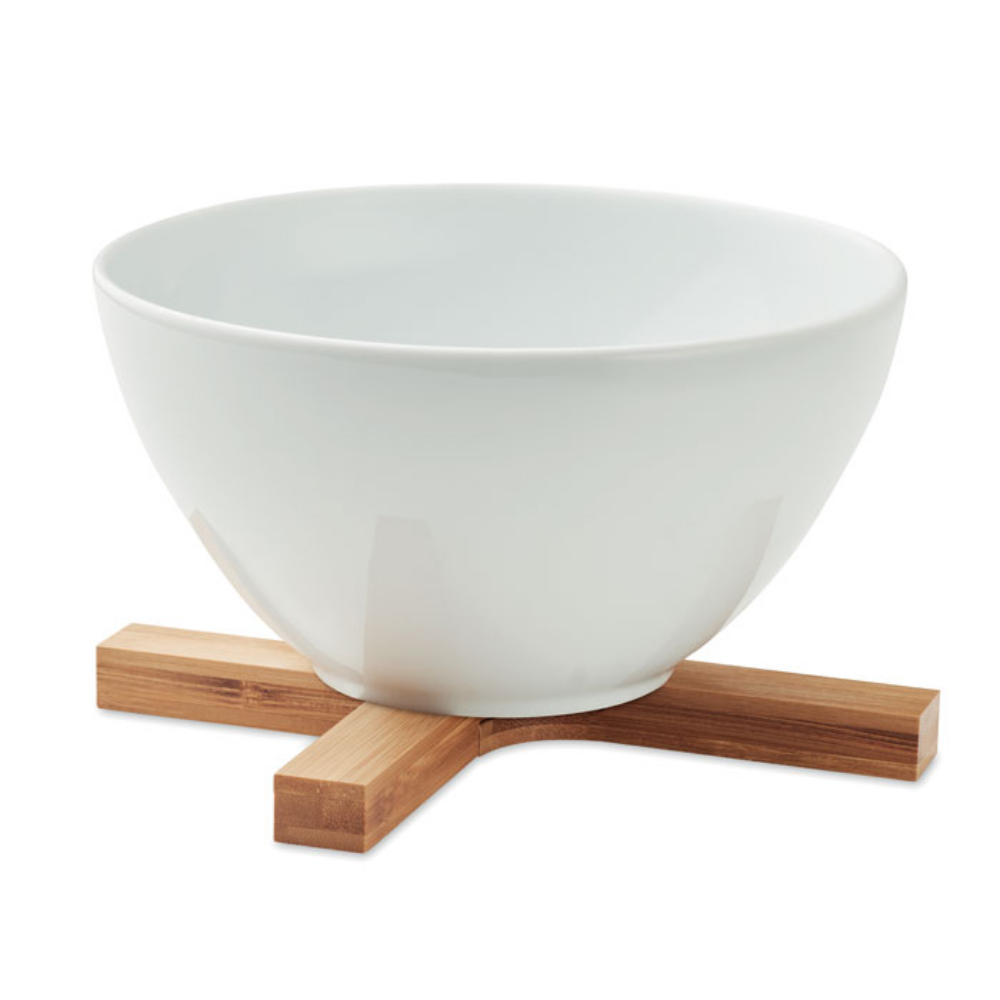 A bamboo pot stand that can be folded - Emsworth