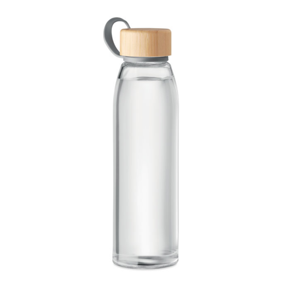 Bottiglia di vetro con coperchio in bambù - Roccastrada