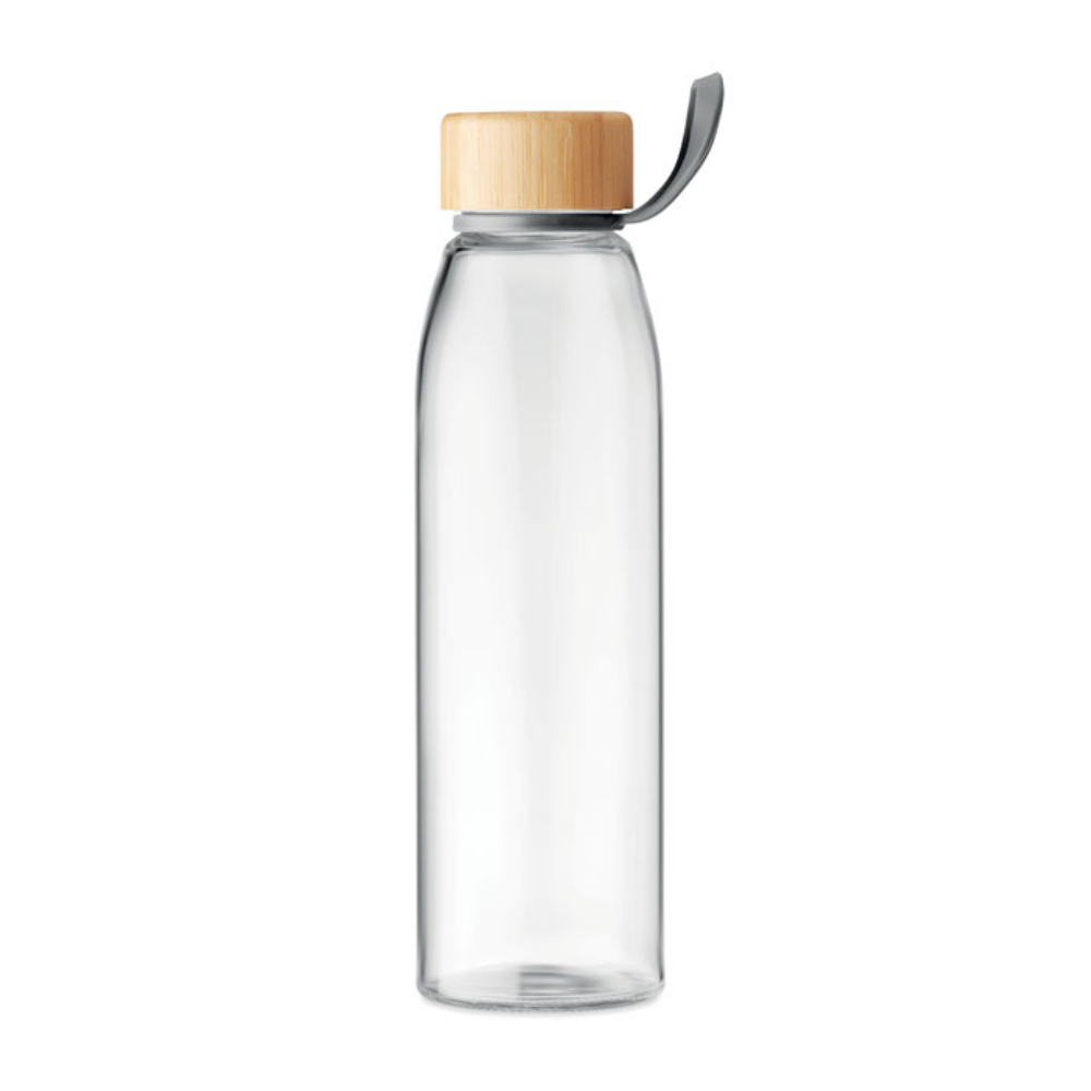 Bottiglia di vetro con coperchio in bambù - Roccastrada
