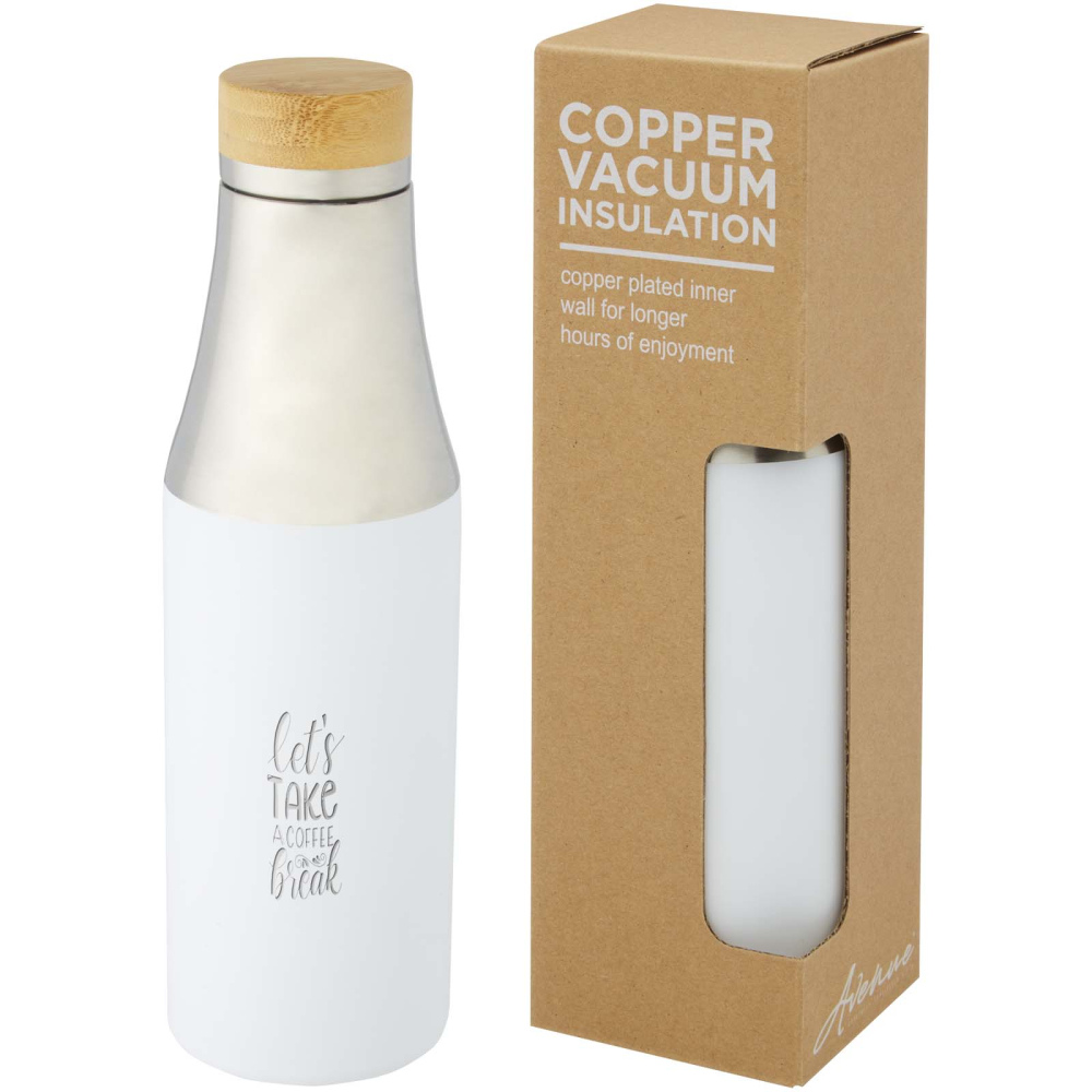 Stainless Steel Insulated Bottle with Bamboo Lid - Winchfield