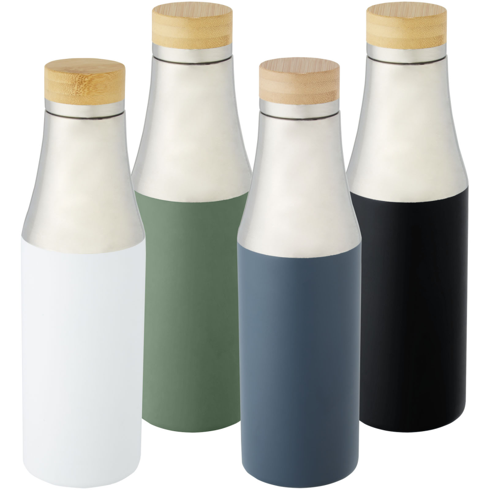Stainless Steel Insulated Bottle with Bamboo Lid - Winchfield