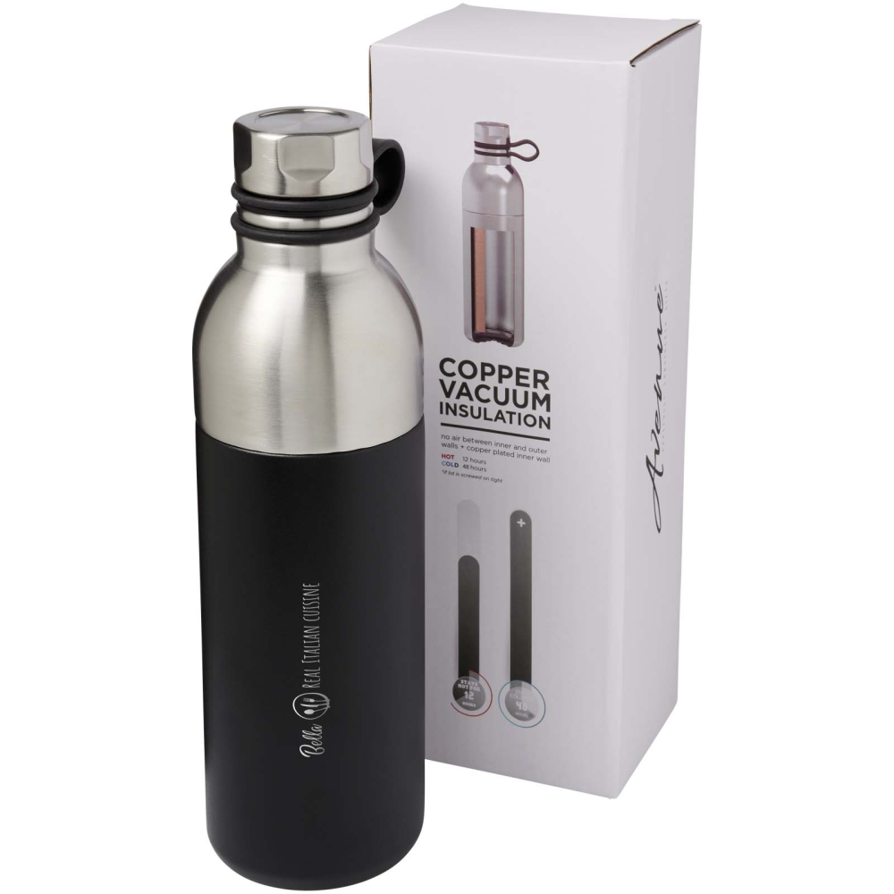 Double-Wall Stainless Steel Vacuum Bottle with Copper Insulation - Cooling