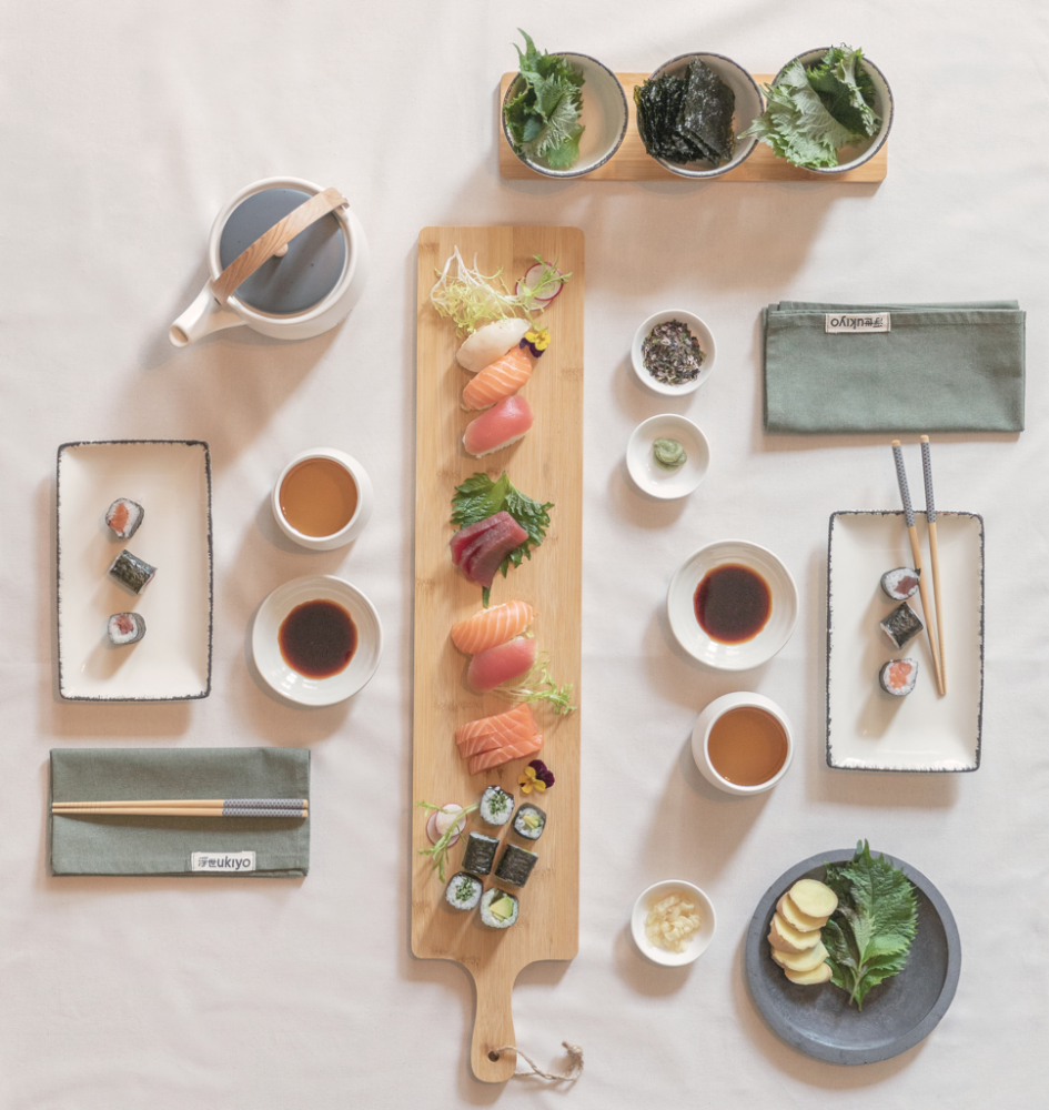 Set de préparation à sushis 8pcs Ukiyo